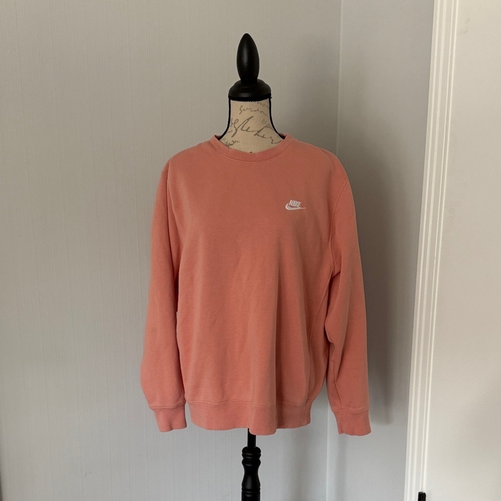 Nike Unisex Large Coral Crewneck Sweater